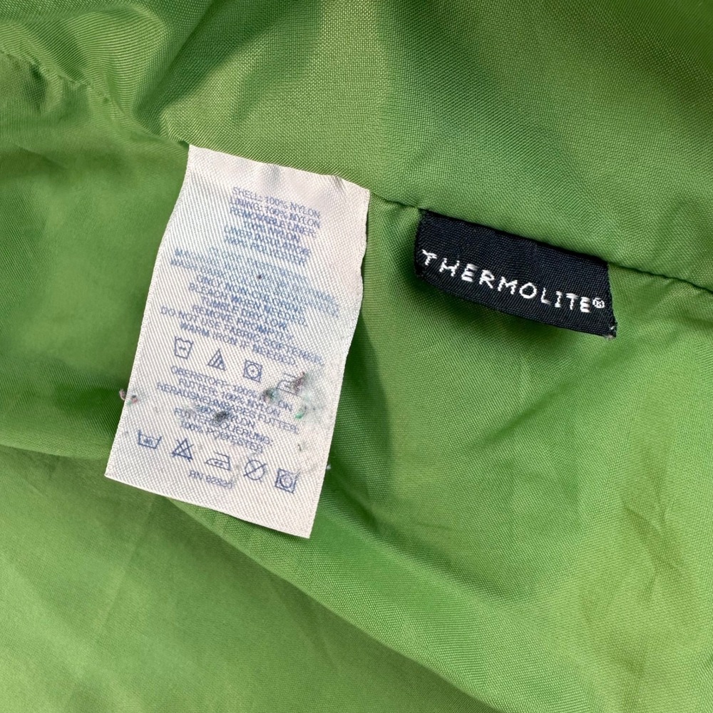 Lands End Quilted Puffer Insulated  Lightweight Jacket Womens M Green *Read‎ - Picture 5 of 14